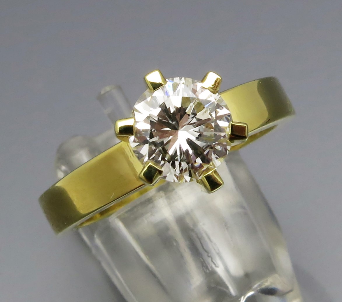Solitär Brillant Ring - Klassiker – Bild 4