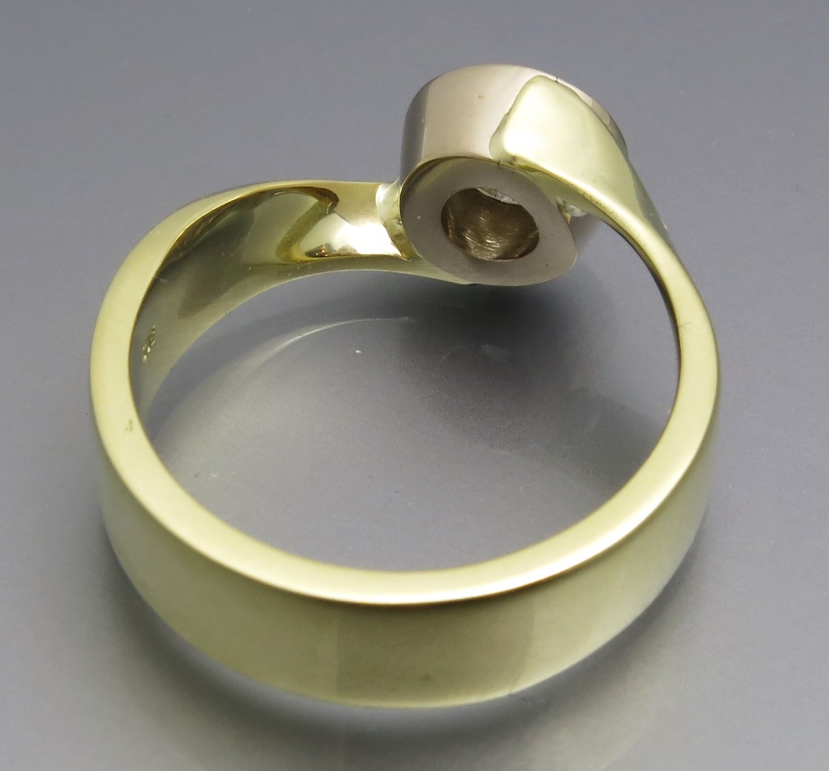 Toller Bicolor Solitär Ring – Bild 15