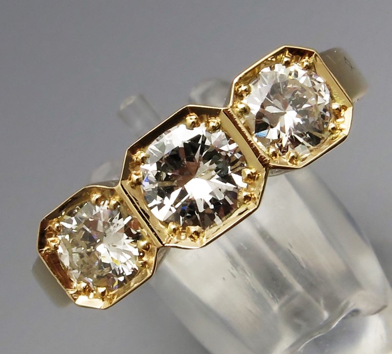 Antik Style Brillant Ring - Handarbeit