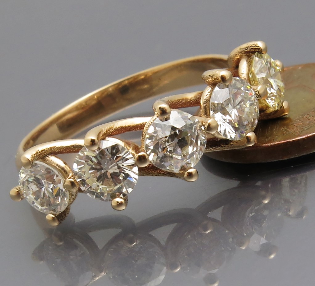 Mondäner Diamant Ring – Bild 3