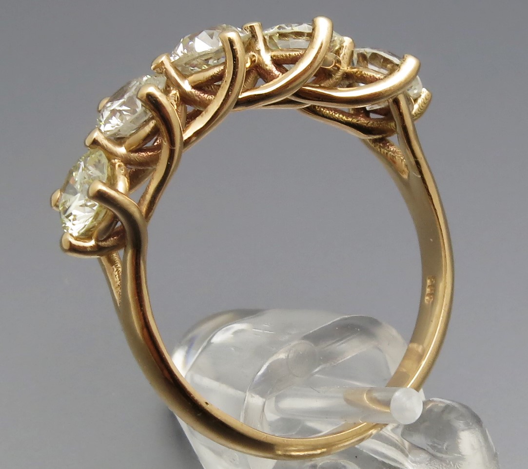 Mondäner Diamant Ring – Bild 4