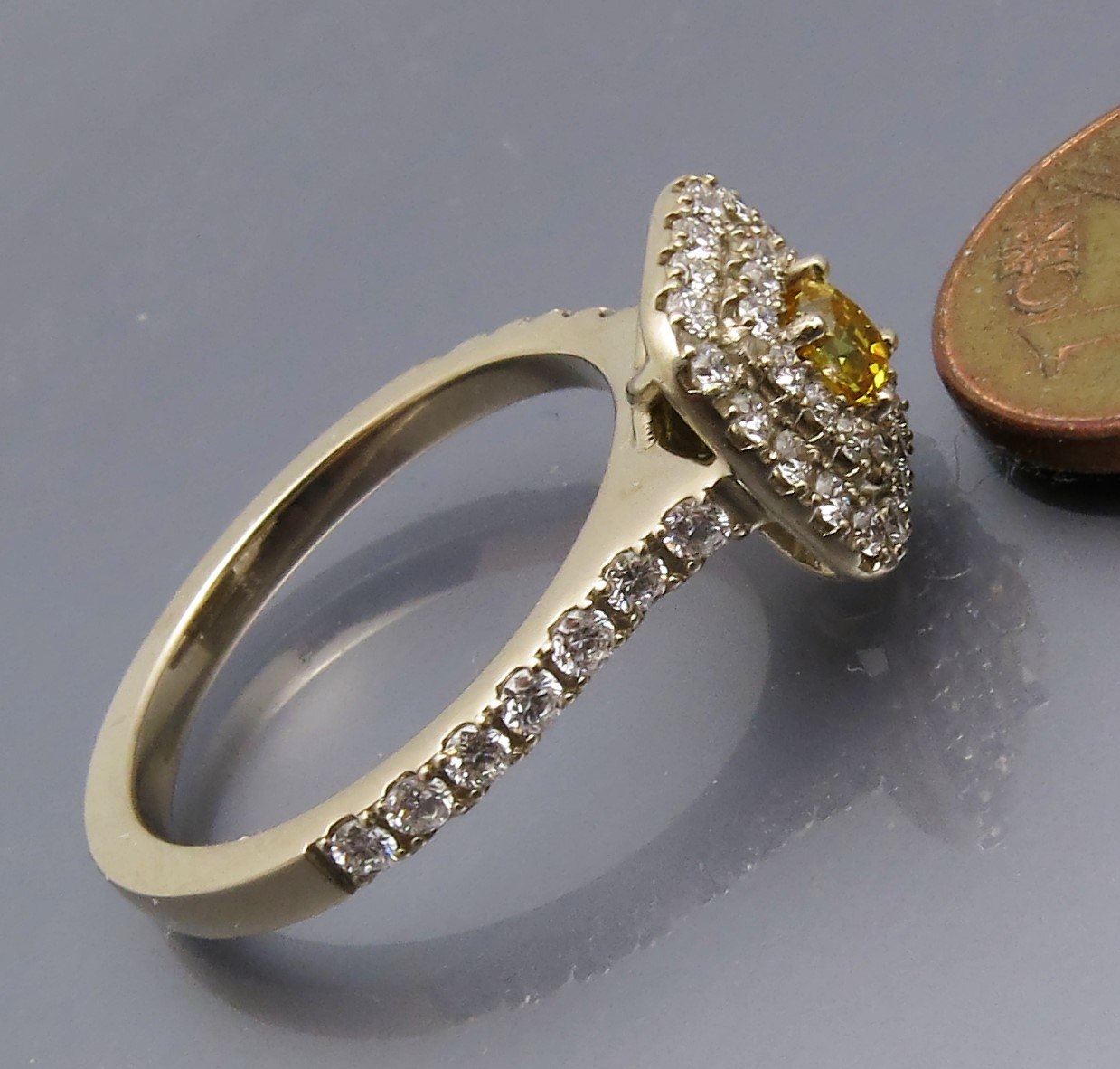 Auffälliger Diamant Entourage Ring – Bild 8