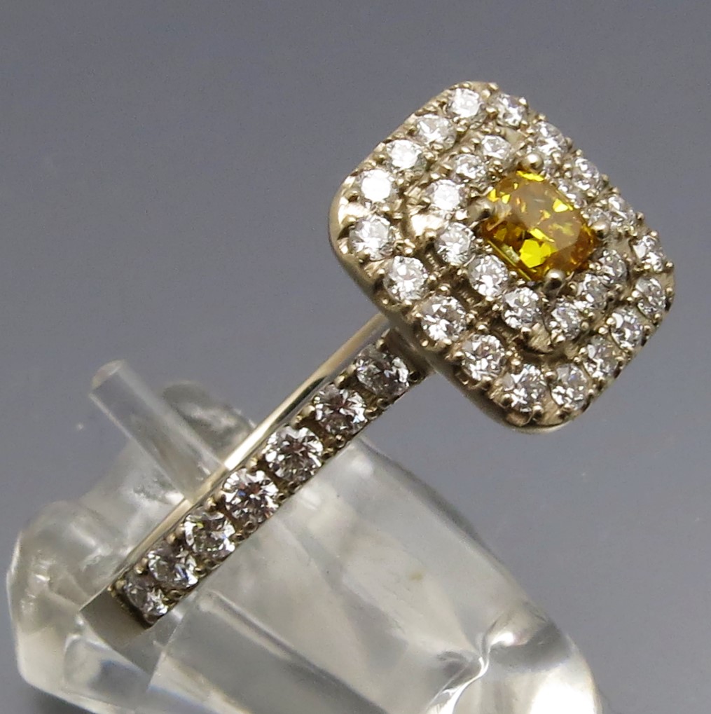 Auffälliger Diamant Entourage Ring – Bild 5