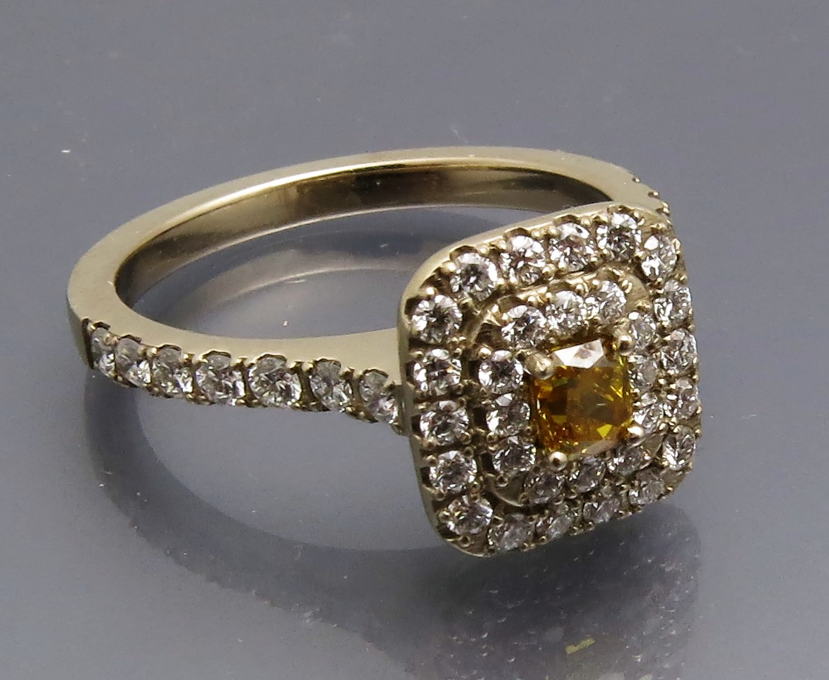 Auffälliger Diamant Entourage Ring – Bild 7