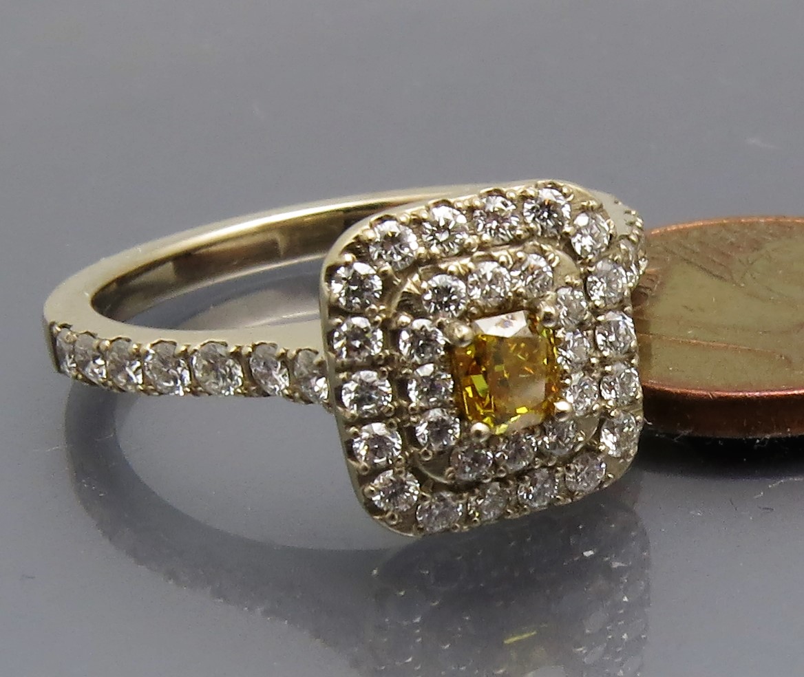 Auffälliger Diamant Entourage Ring – Bild 3
