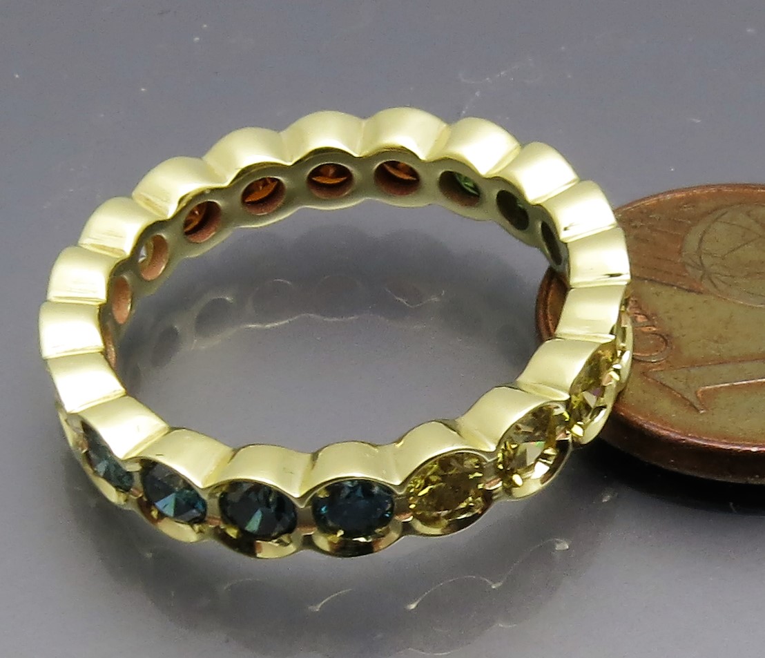 Toller Brillant Memory Ring Color – Bild 11