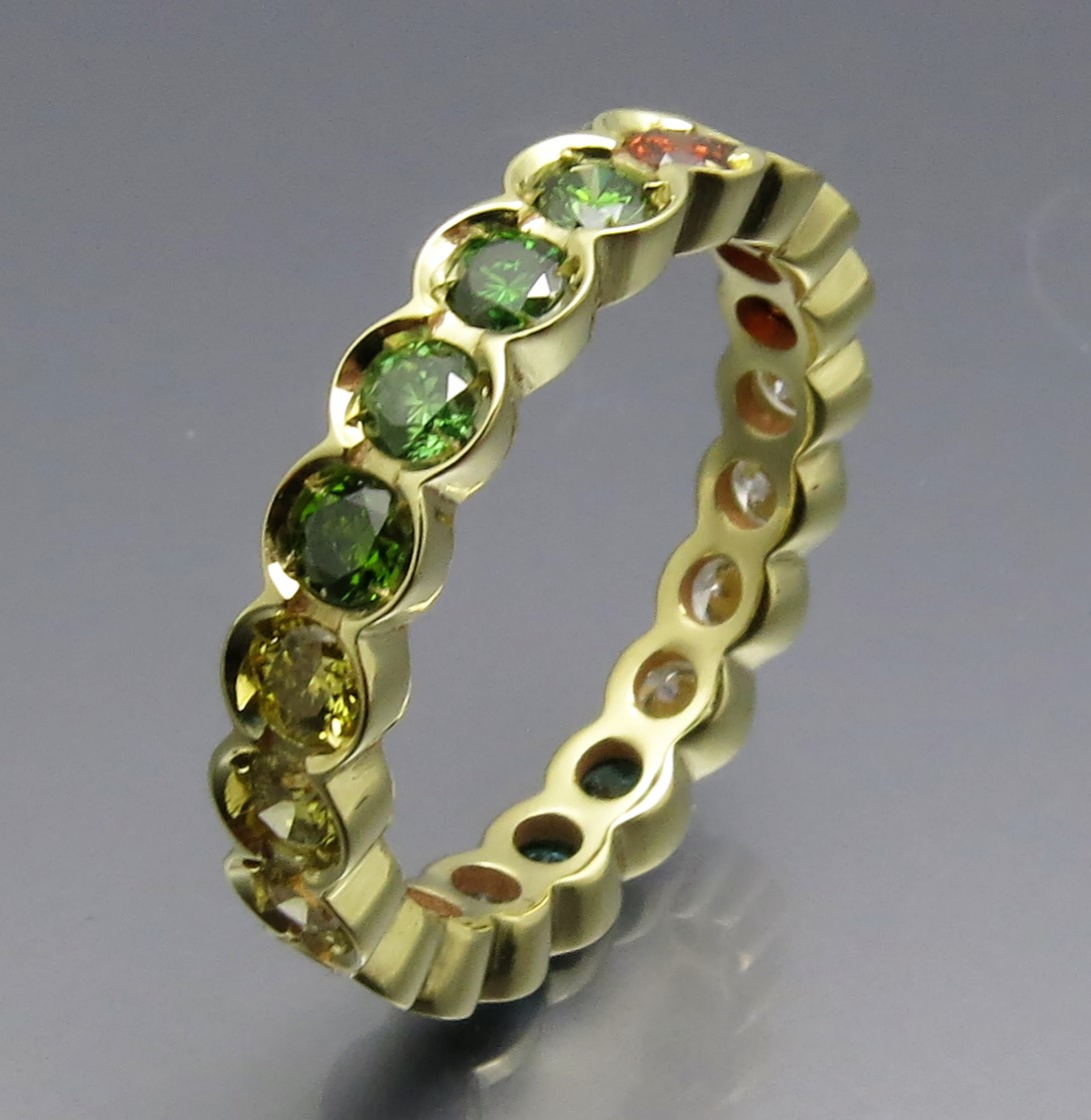 Toller Brillant Memory Ring Color – Bild 4