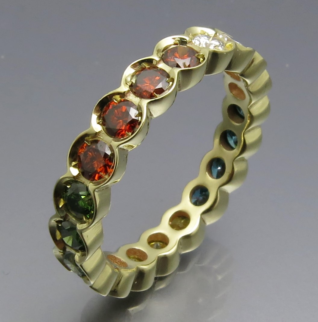 Toller Brillant Memory Ring Color – Bild 5