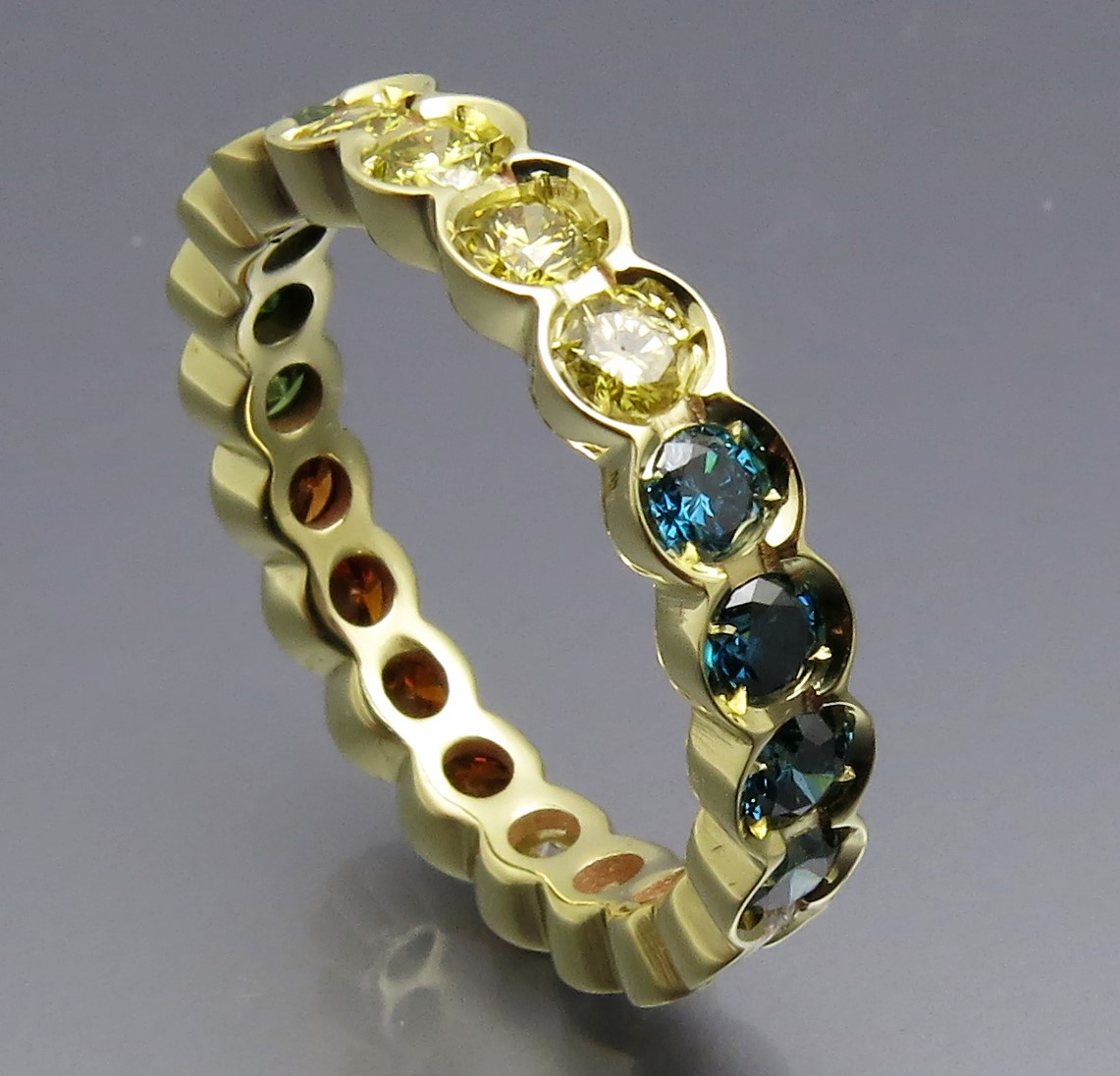 Toller Brillant Memory Ring Color – Bild 2