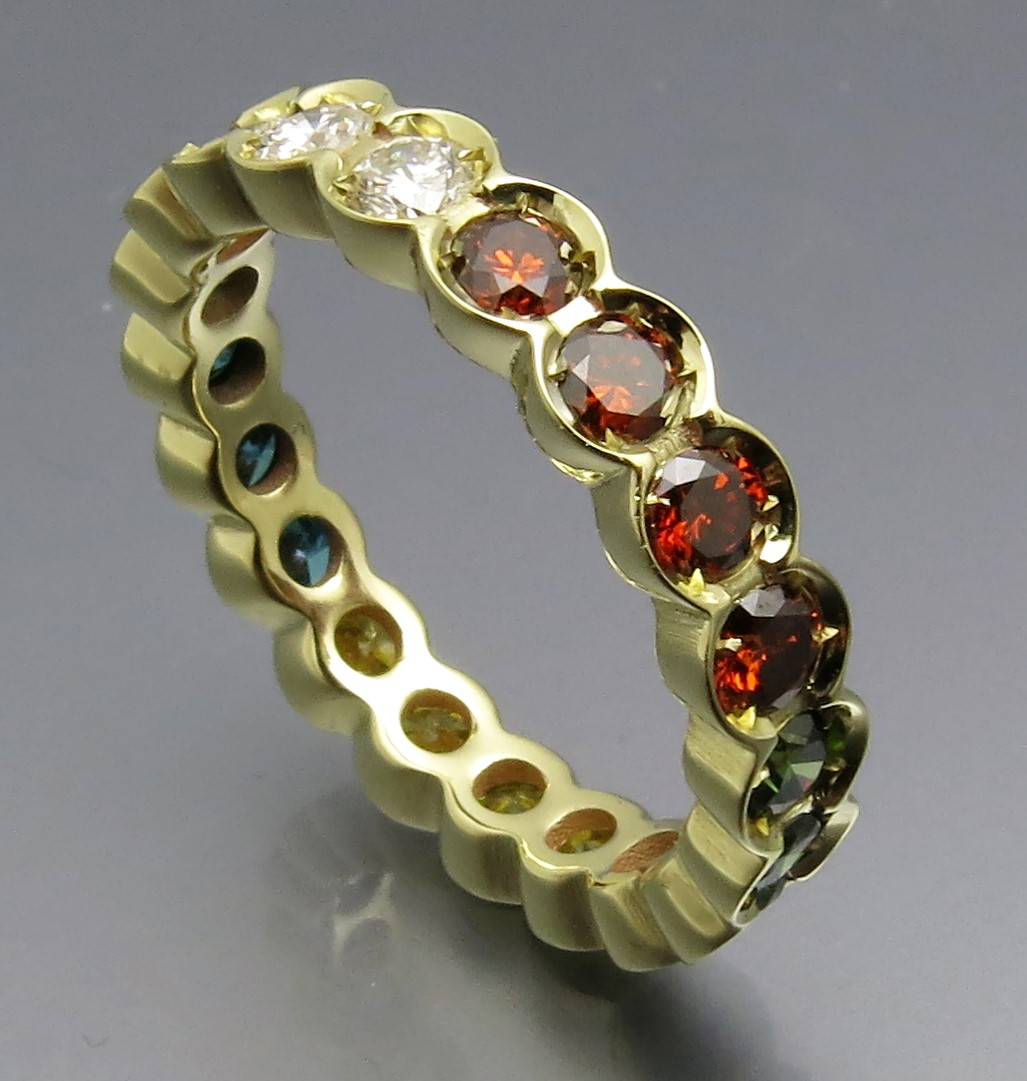 Toller Brillant Memory Ring Color – Bild 10