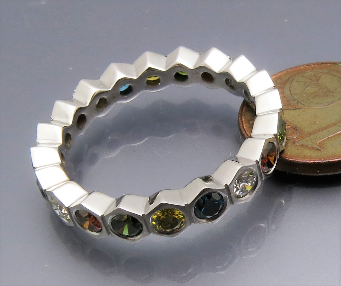 Eleganter Color Memory Ring - Klassiker – Bild 9