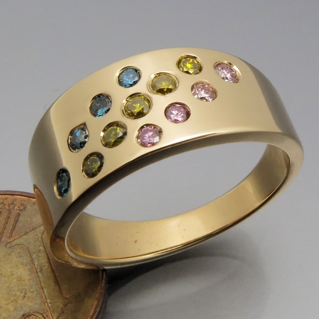 Schicker Color Brillant Ring – Bild 2