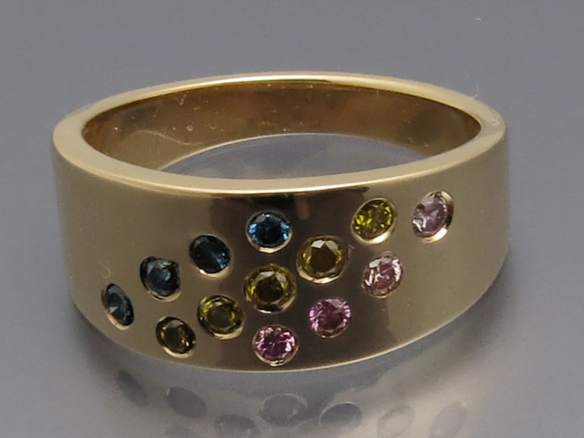 Schicker Color Brillant Ring – Bild 3