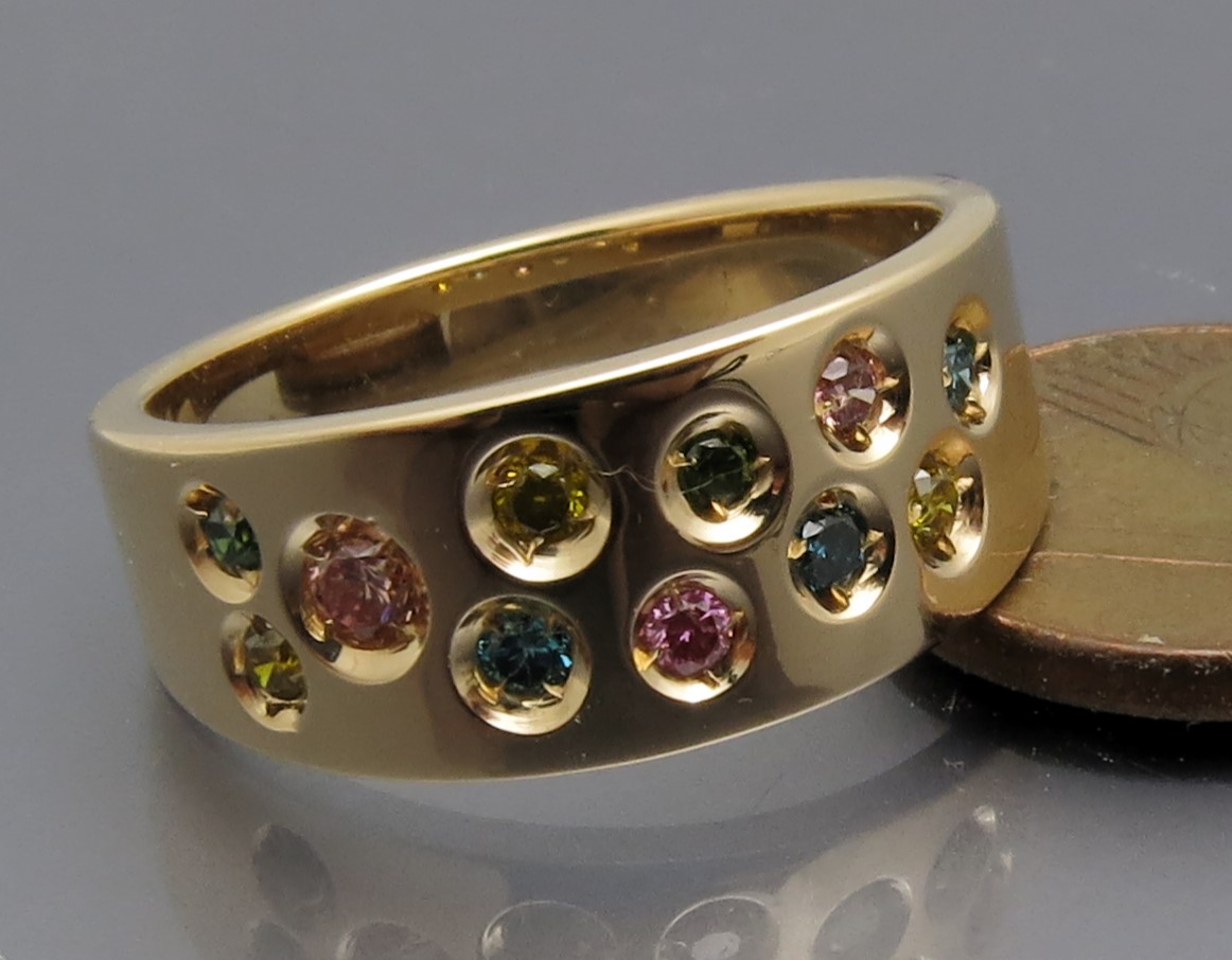 Schicker Color Brillant Ring – Bild 3