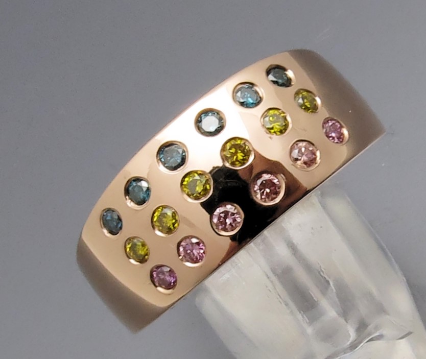 Schicker Color Brillant Ring – Bild 2