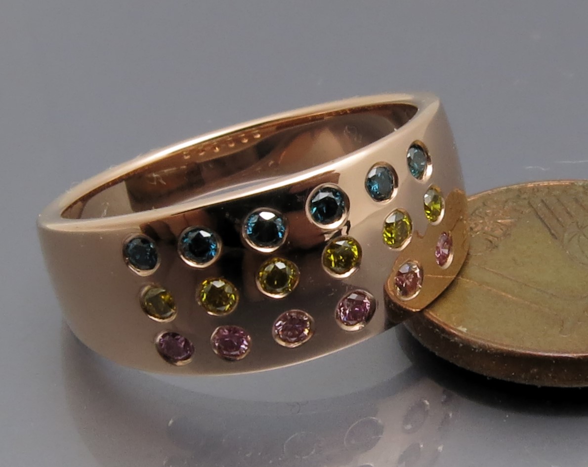 Schicker Color Brillant Ring – Bild 3
