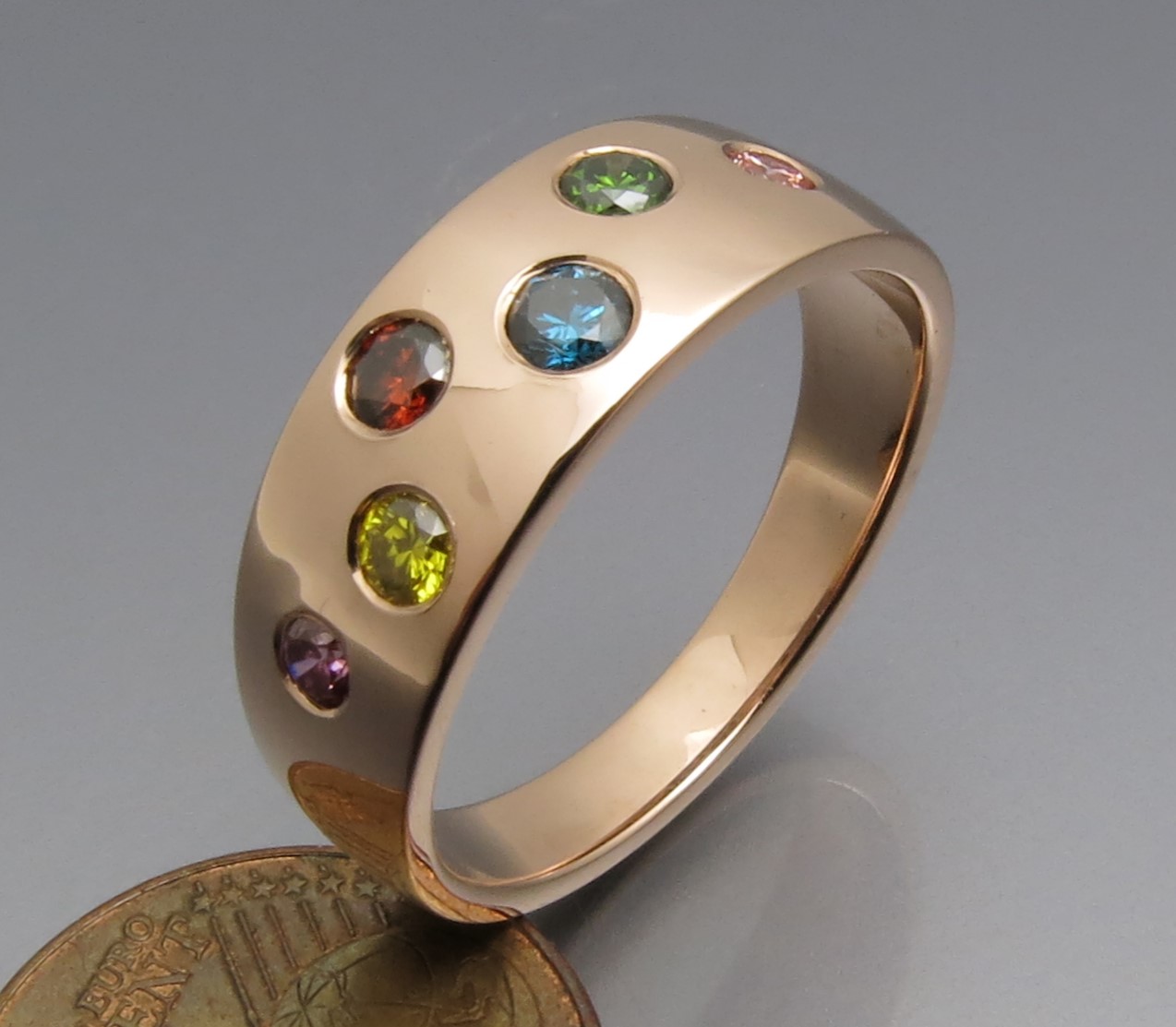 Eleganter Color Brillant Ring – Bild 2