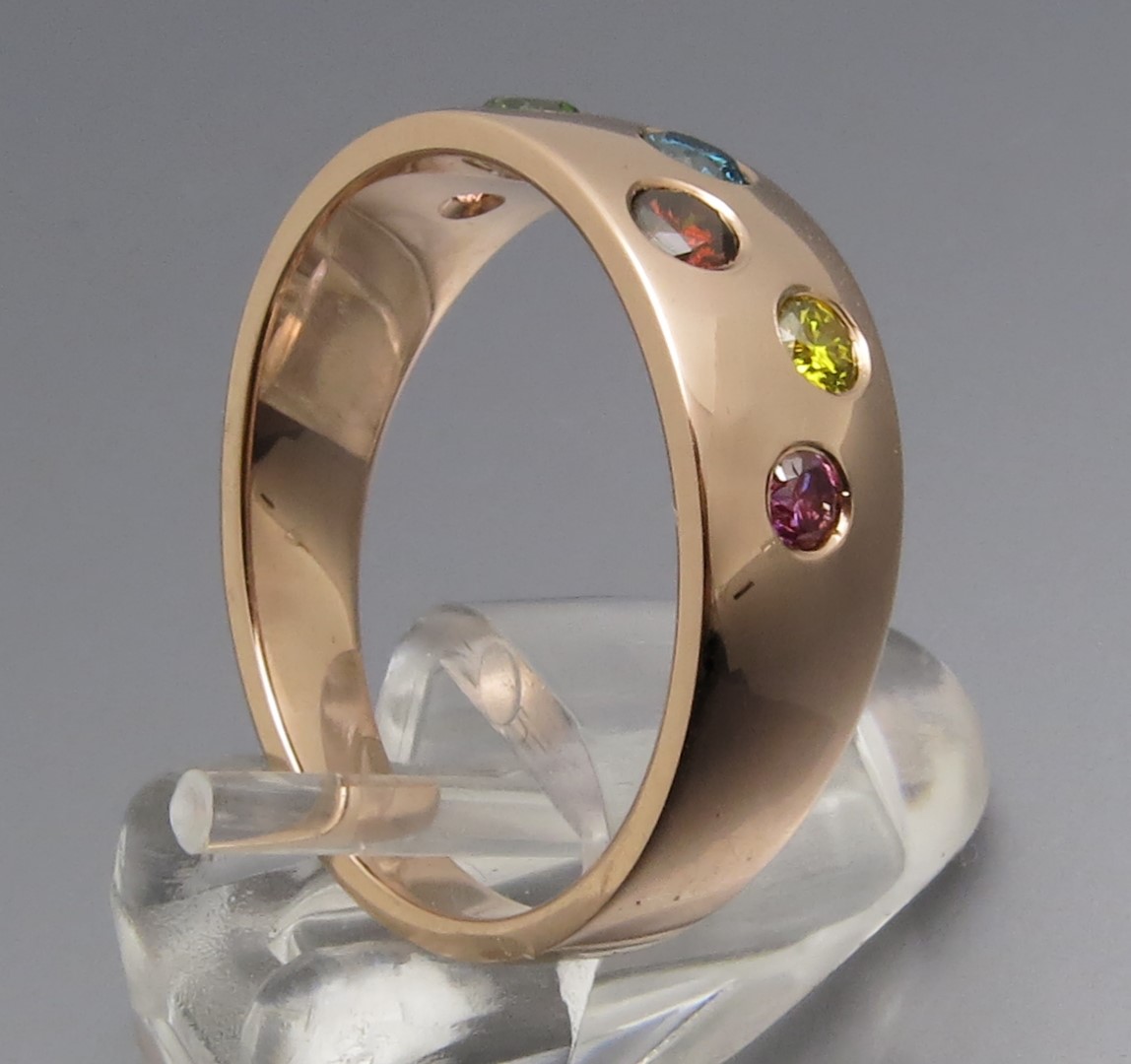 Eleganter Color Brillant Ring – Bild 5