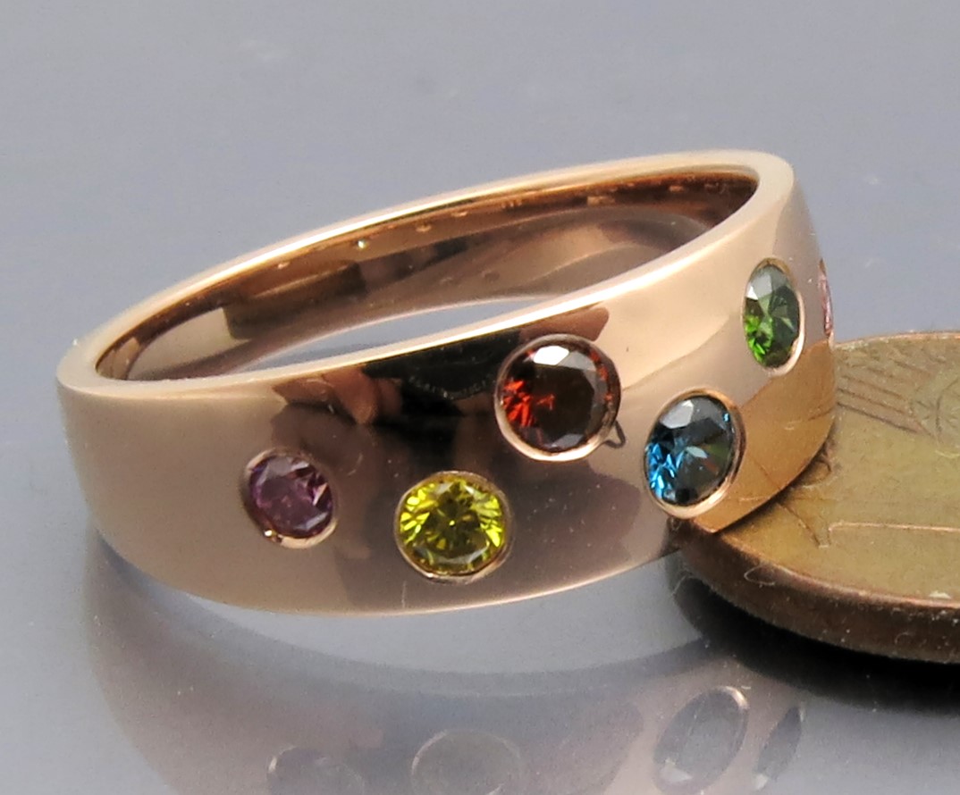 Eleganter Color Brillant Ring – Bild 3
