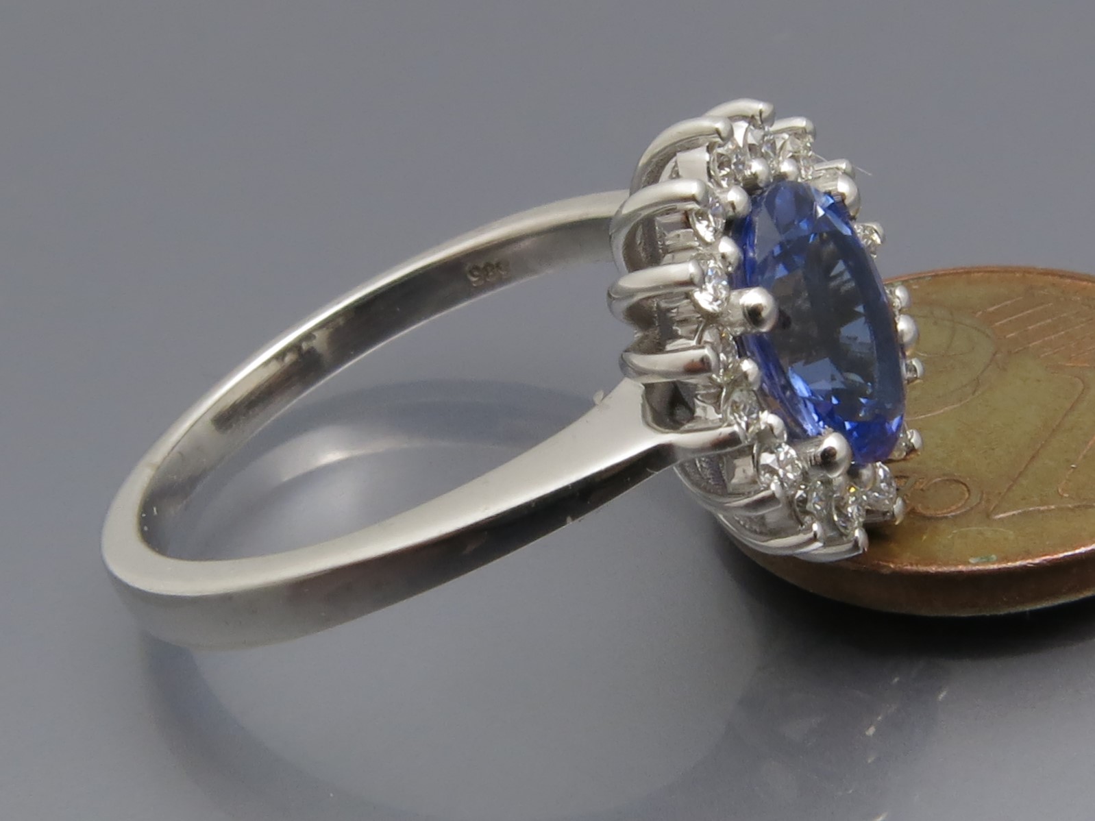 Klasse Tansanit Brillant Ring – Bild 12