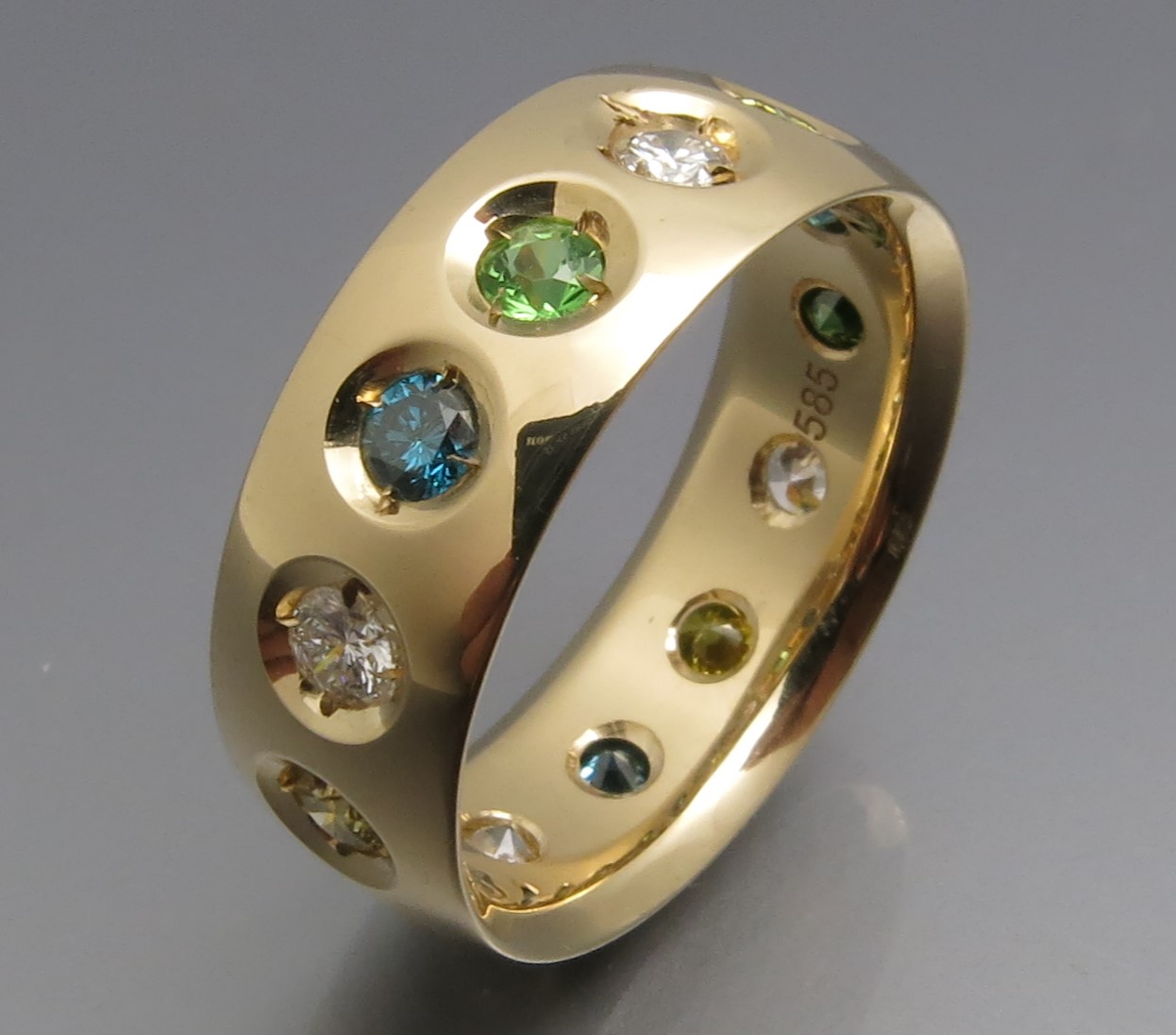 Eleganter Color Brillant Ring – Bild 5