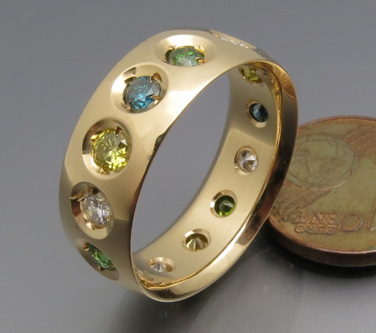 Eleganter Color Brillant Ring – Bild 6