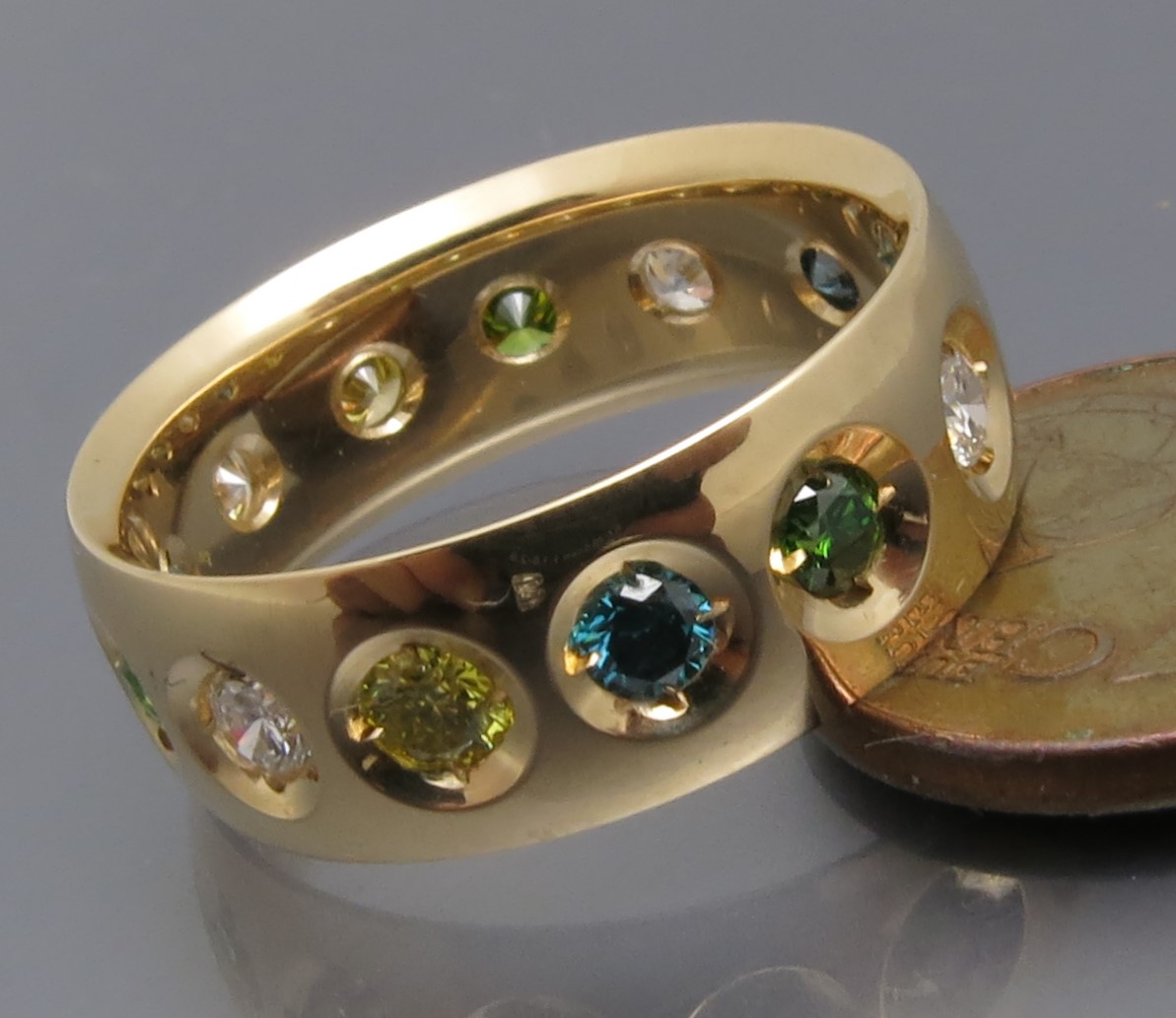 Eleganter Color Brillant Ring – Bild 3