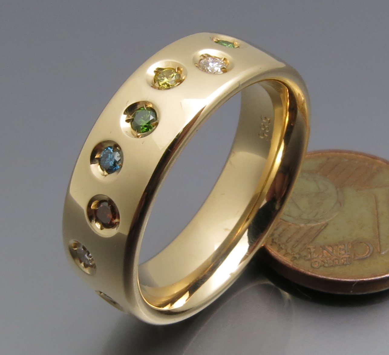 Eleganter Color Brillant Ring – Bild 3