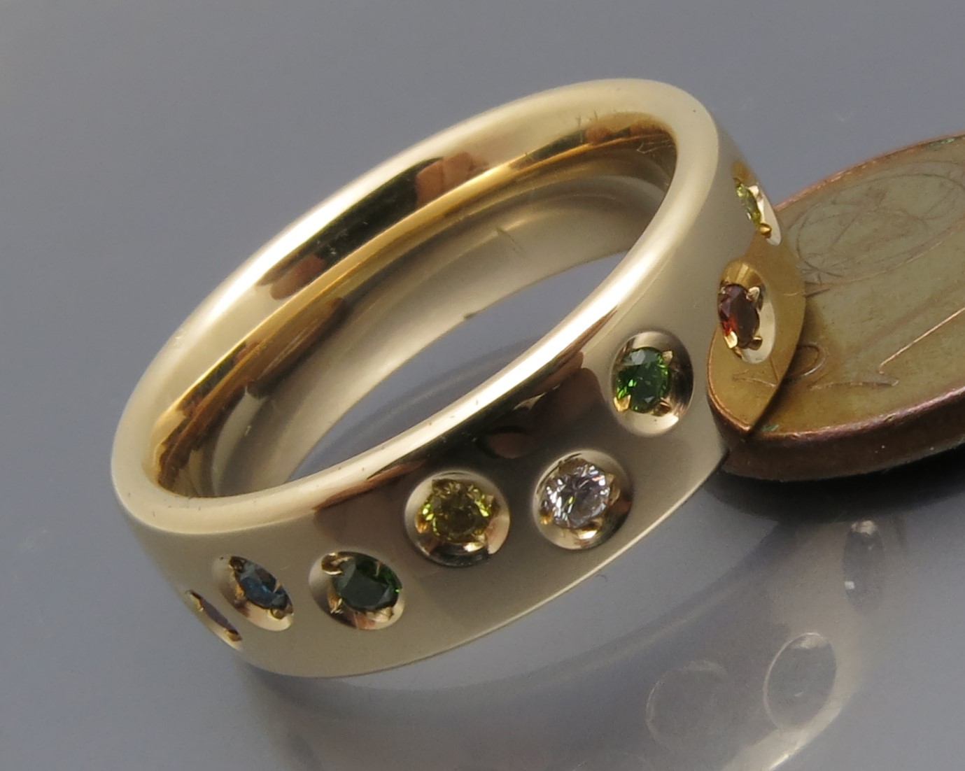 Eleganter Color Brillant Ring – Bild 4