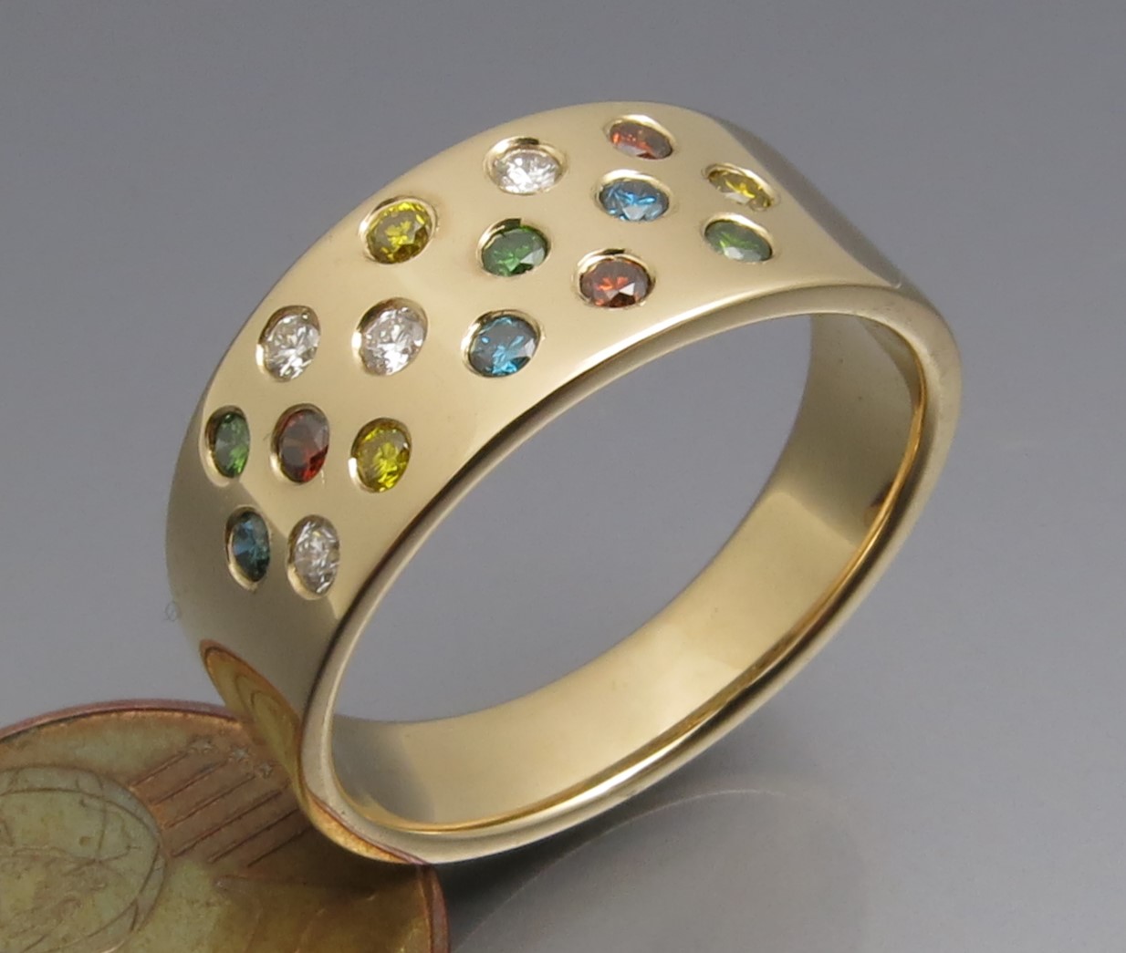 Eleganter Color Brillant Ring