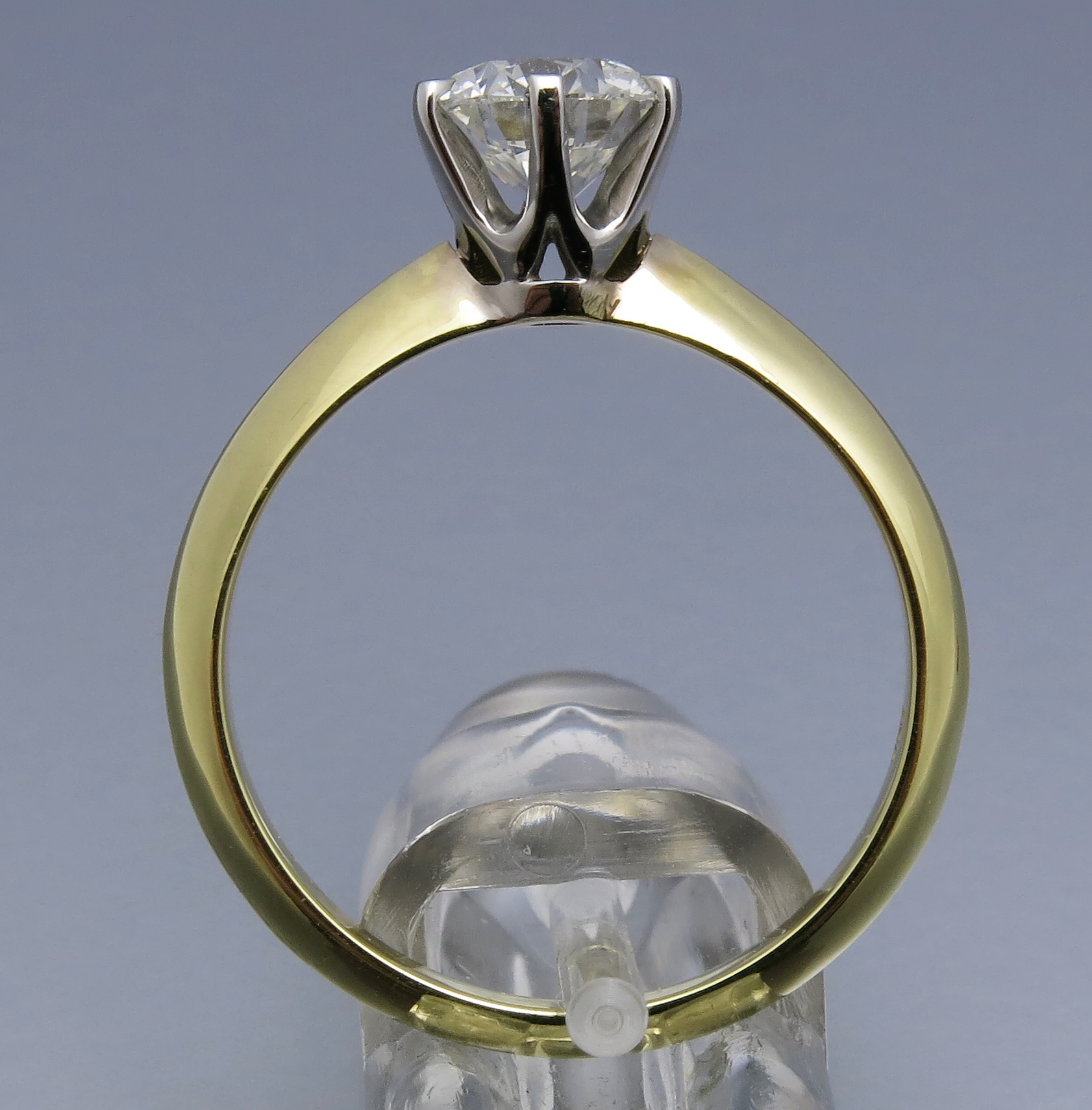 Toller Bicolor Solitär Ring - Klassiker – Bild 5