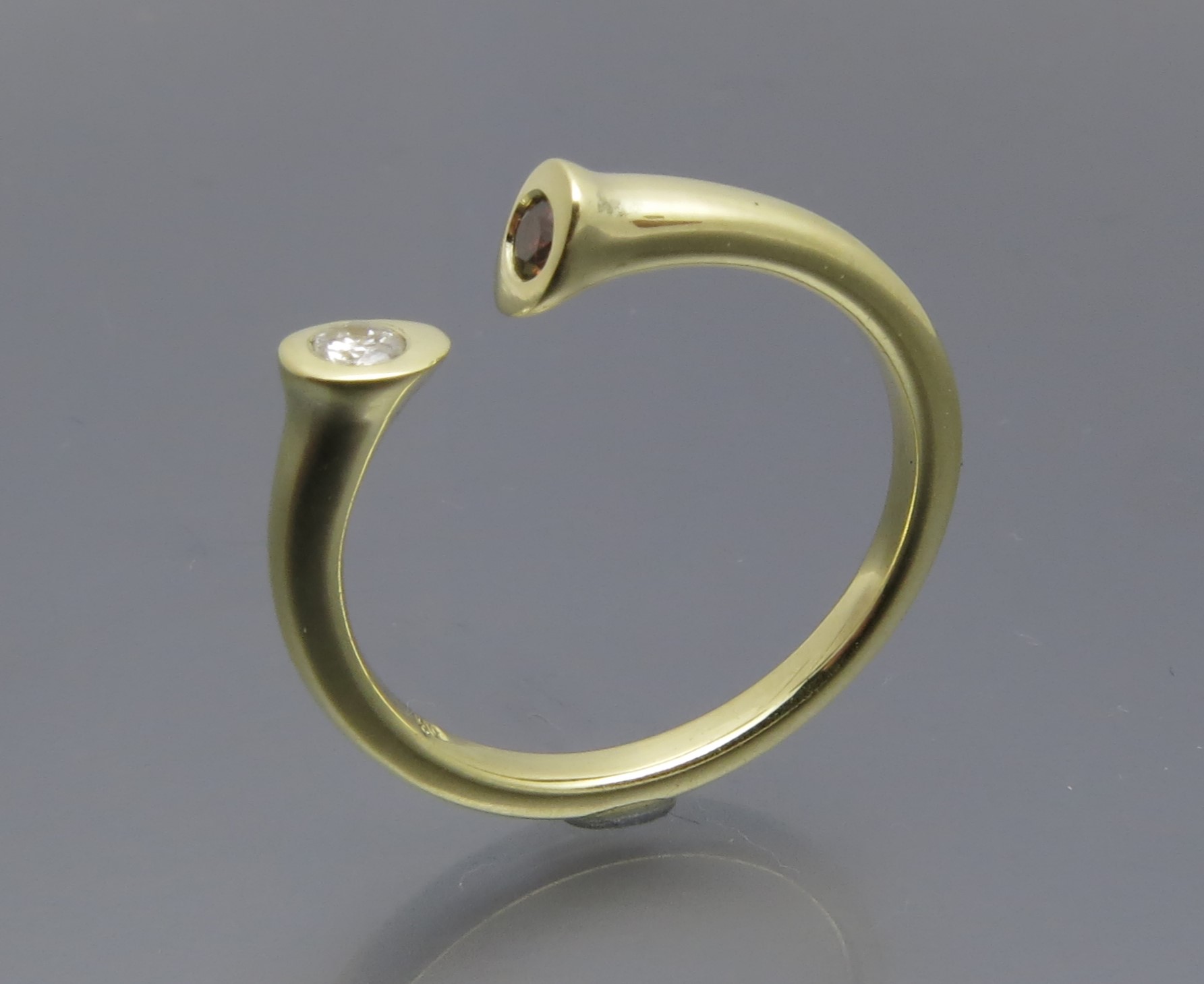 Eleganter Bicolor Brillant Ring – Bild 2