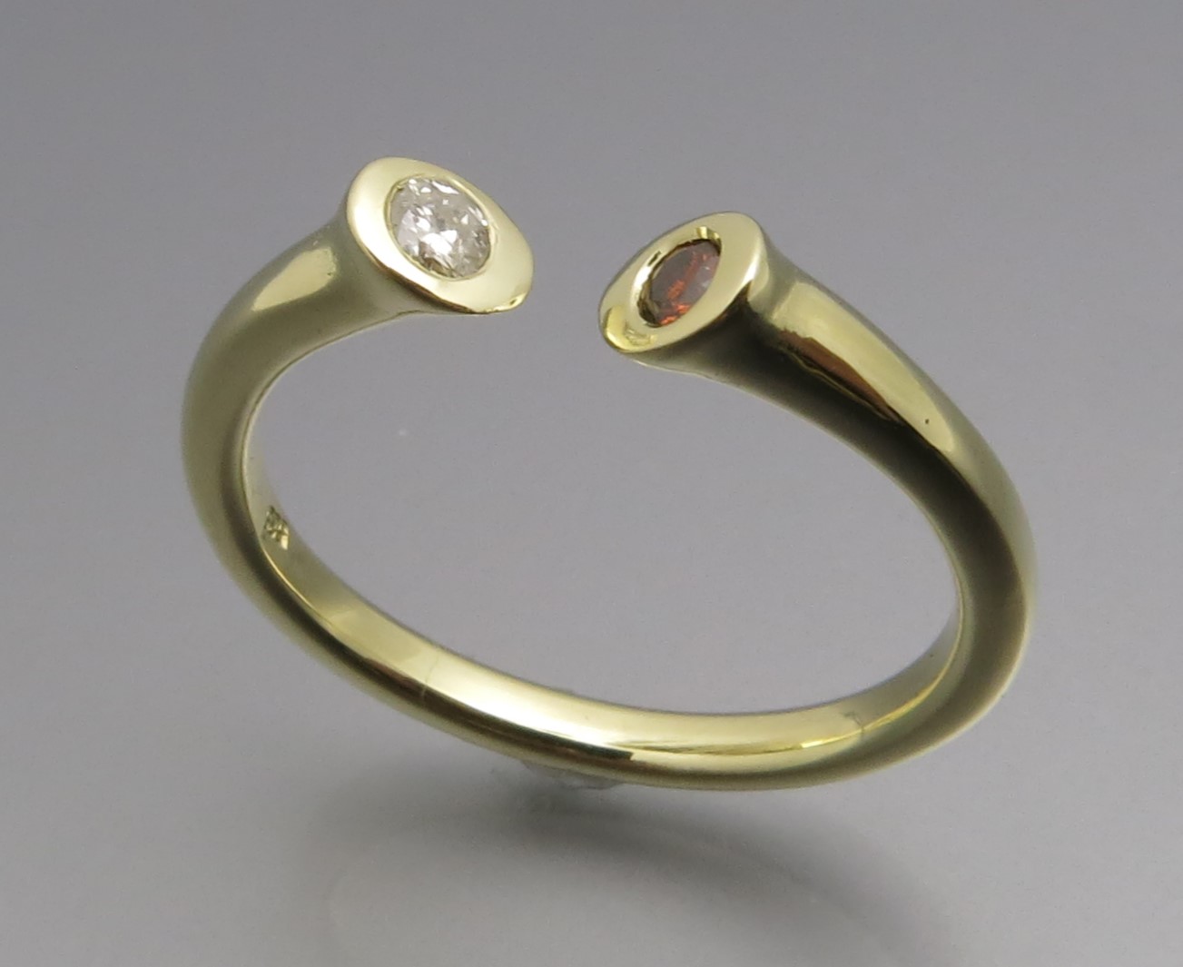 Eleganter Bicolor Brillant Ring – Bild 6