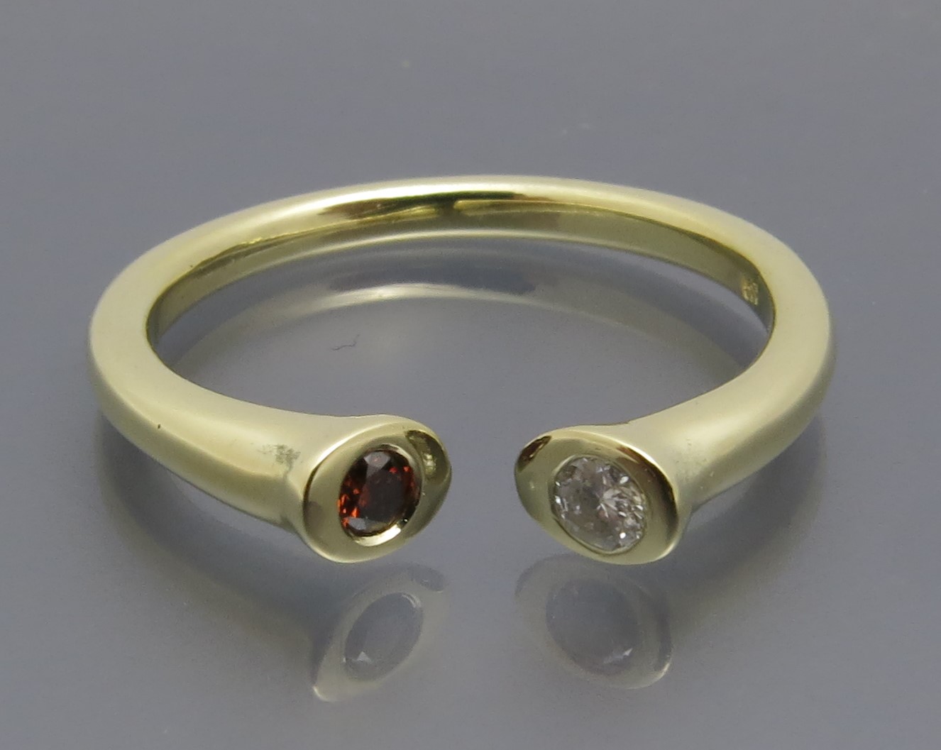 Eleganter Bicolor Brillant Ring – Bild 7