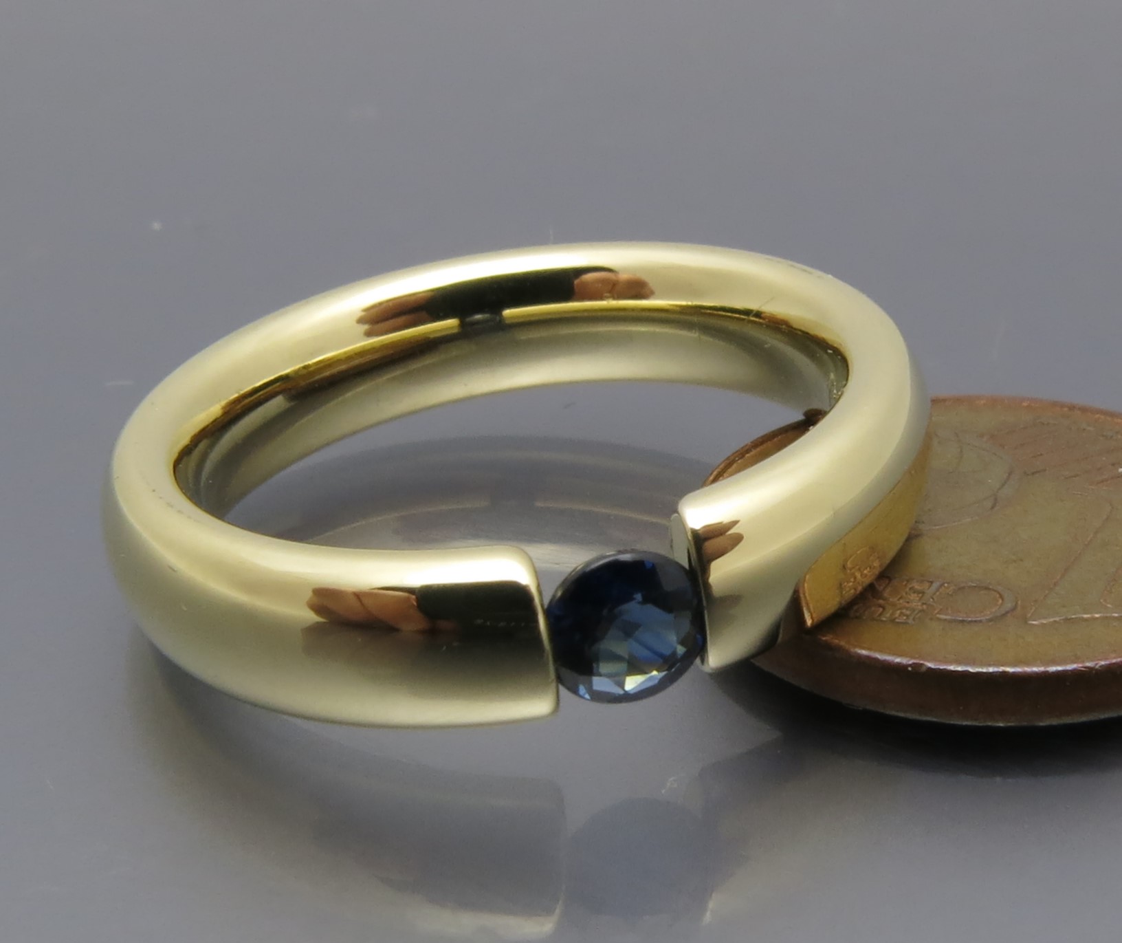 Eleganter Safir Spannring "Color" – Bild 5