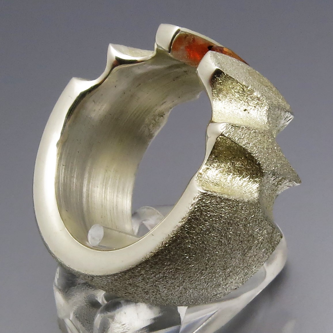 Breiter Safir Spannring "Fields" – Bild 4
