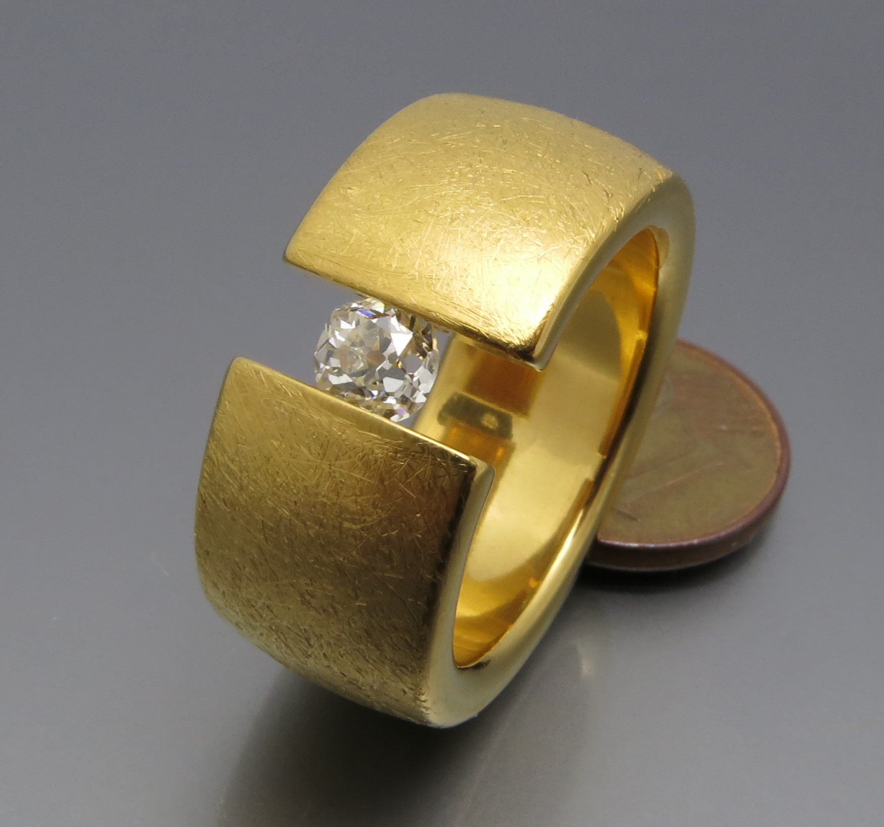 Breiter Diamant Spannring – Bild 4