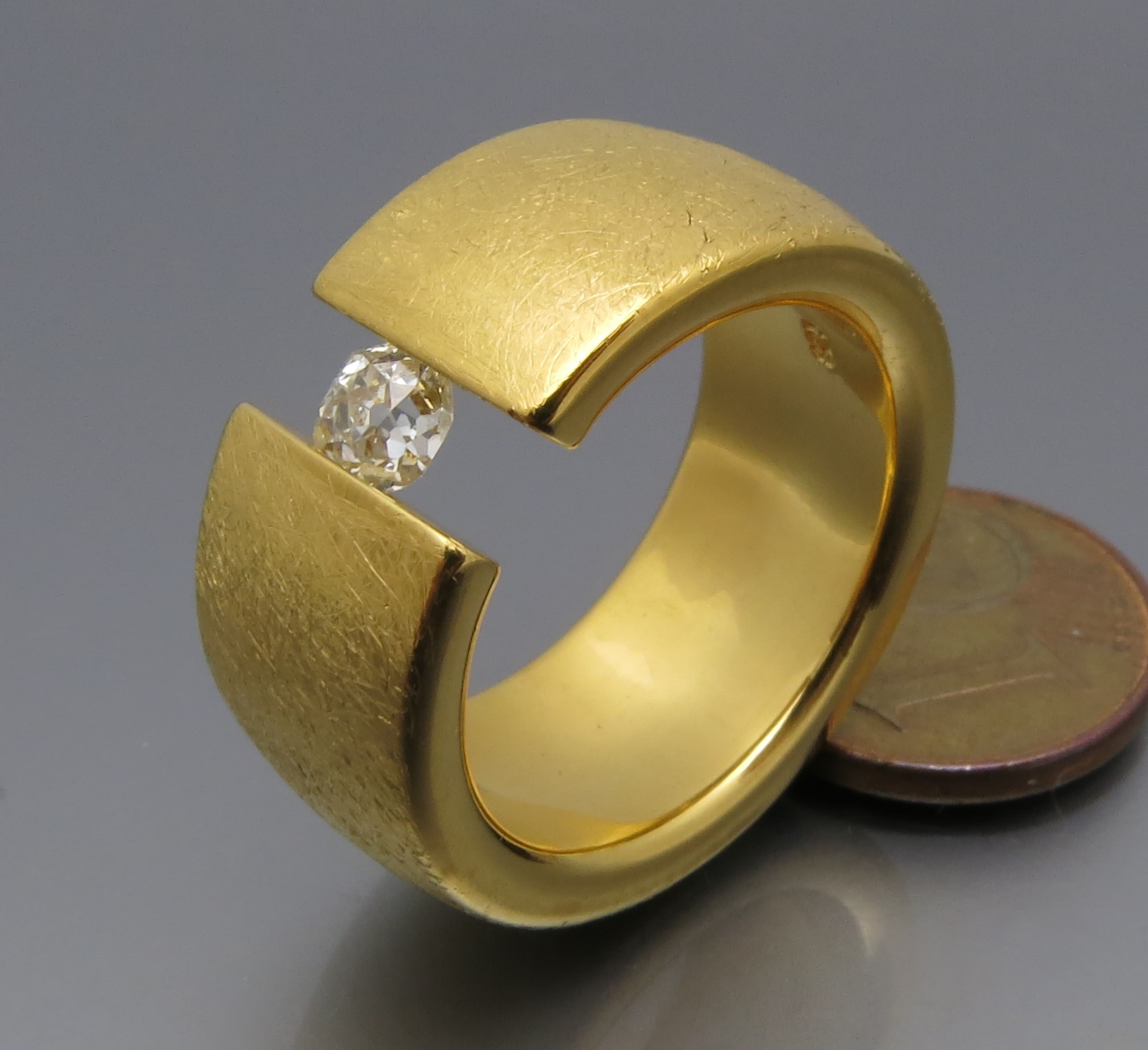 Breiter Diamant Spannring – Bild 5