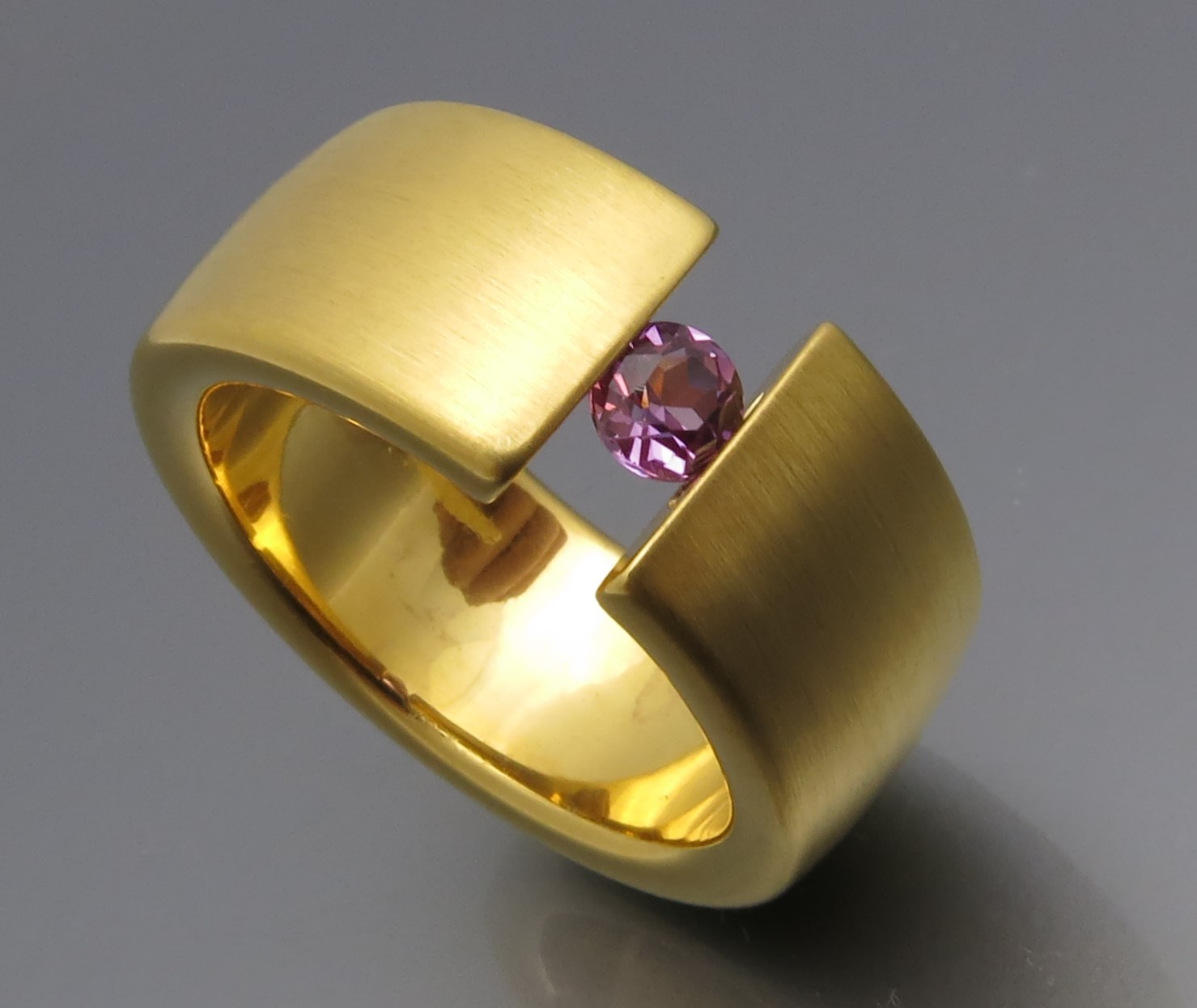 Breiter Safir Spannring "Color" – Bild 2