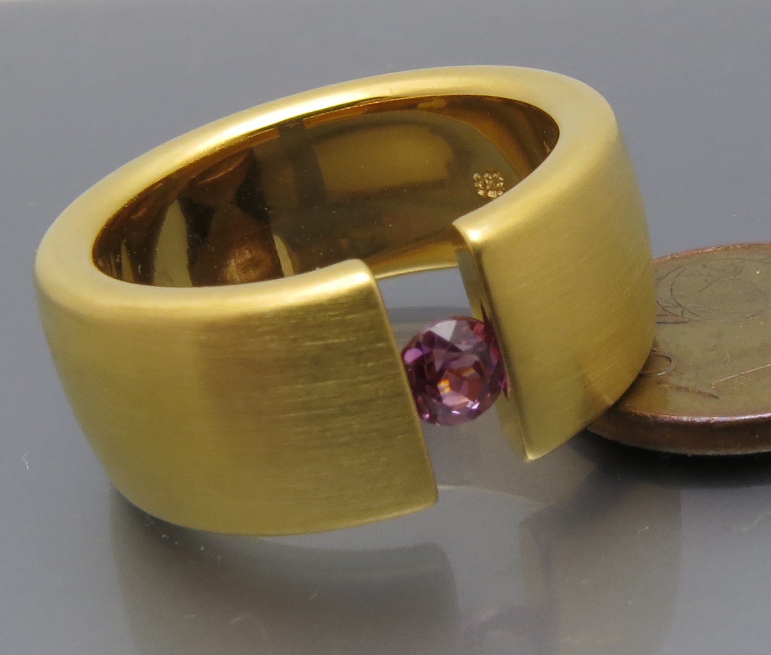 Breiter Safir Spannring "Color" – Bild 4