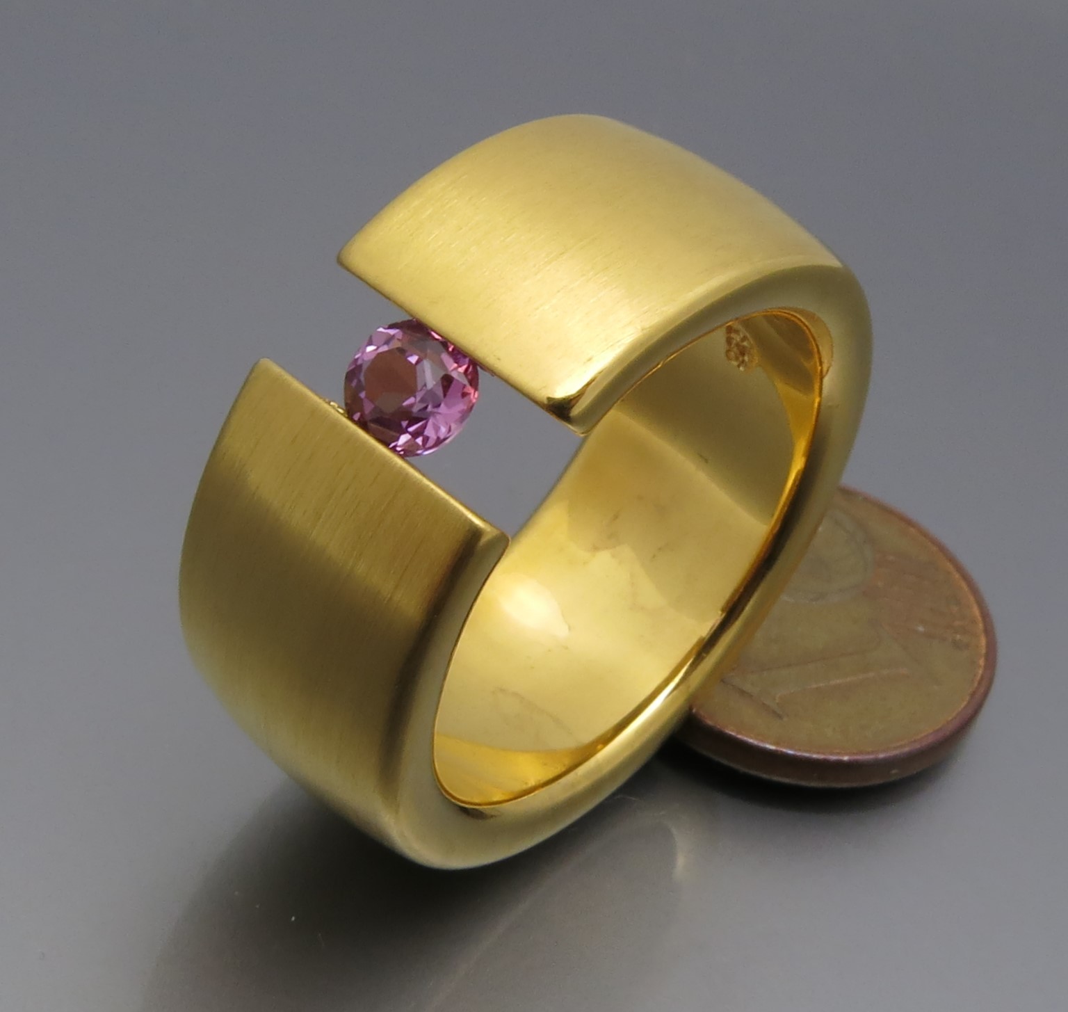 Breiter Safir Spannring "Color" – Bild 5