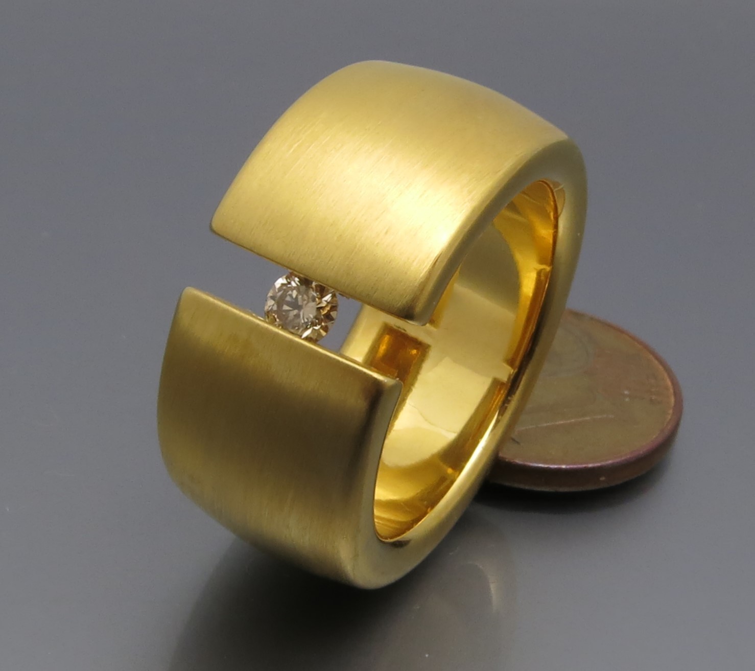 Breiter Diamant Spannring – Bild 4