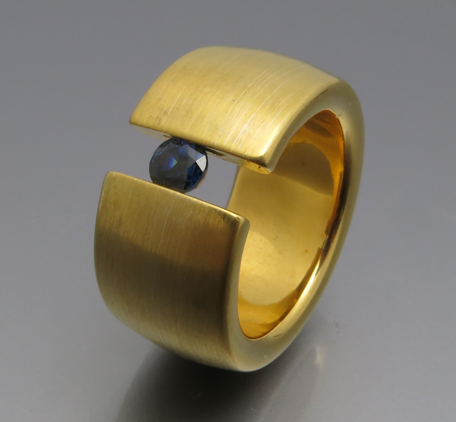 Breiter Safir Spannring "Color" – Bild 3