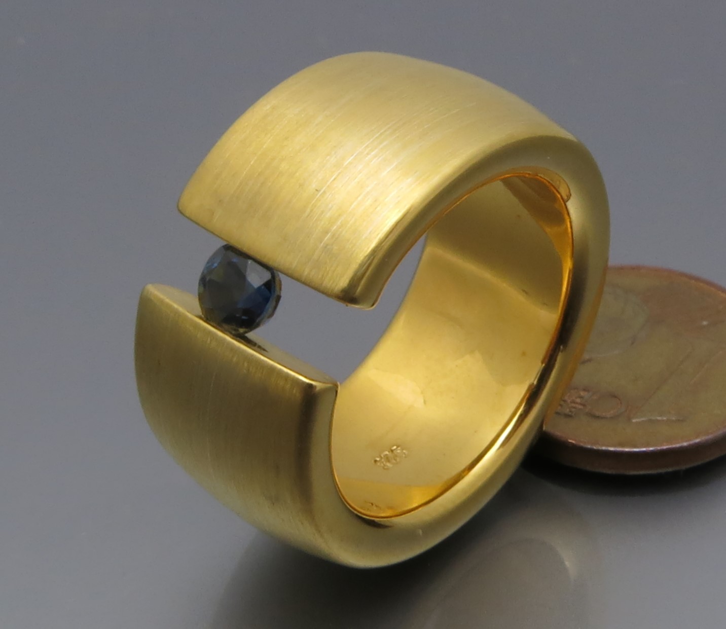 Breiter Safir Spannring "Color" – Bild 4
