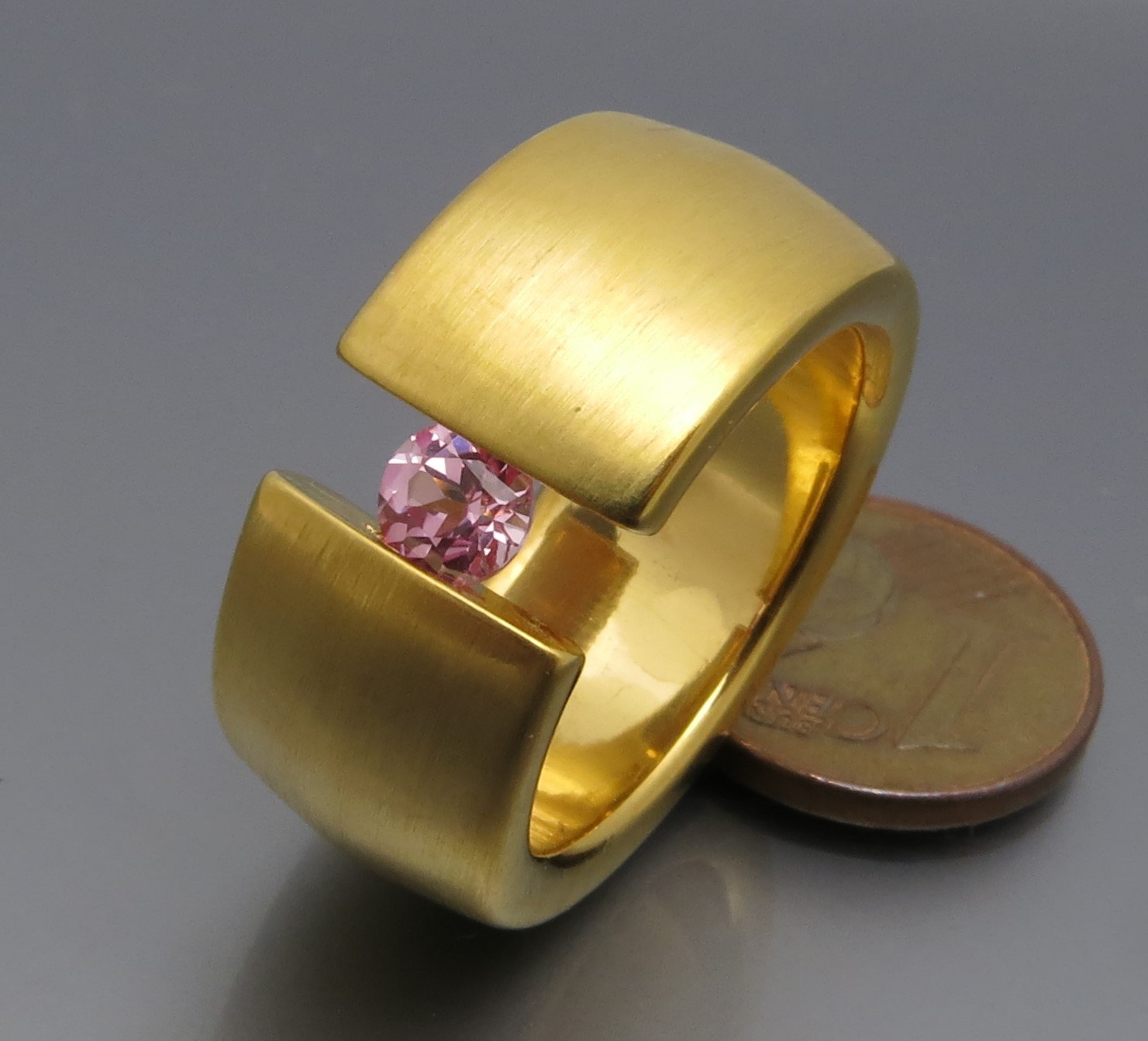 Breiter Safir Spannring "Color" – Bild 6