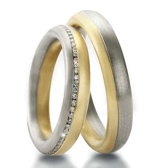 Eheringe/Trauringe Memory Bicolor