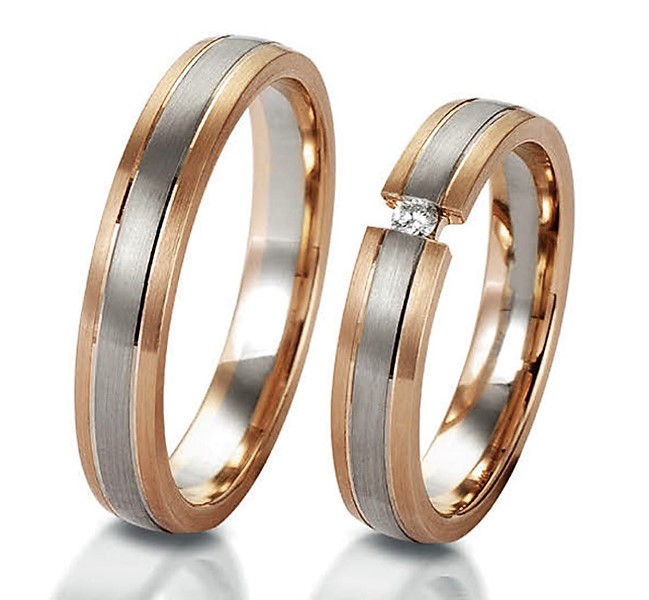 Eheringe/Trauringe Spann Bicolor