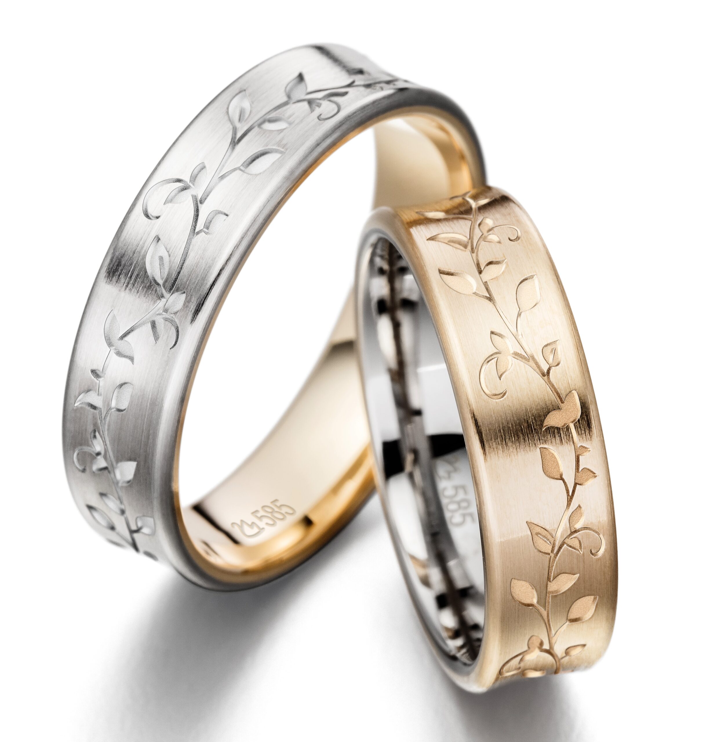 Eheringe/Trauringe Bicolor Flower