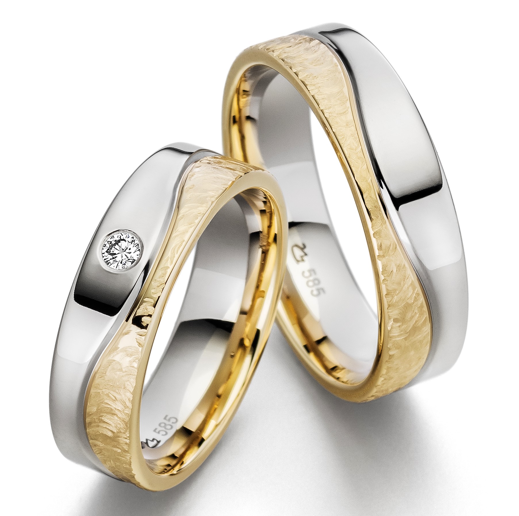 Eheringe/Trauringe Bicolor