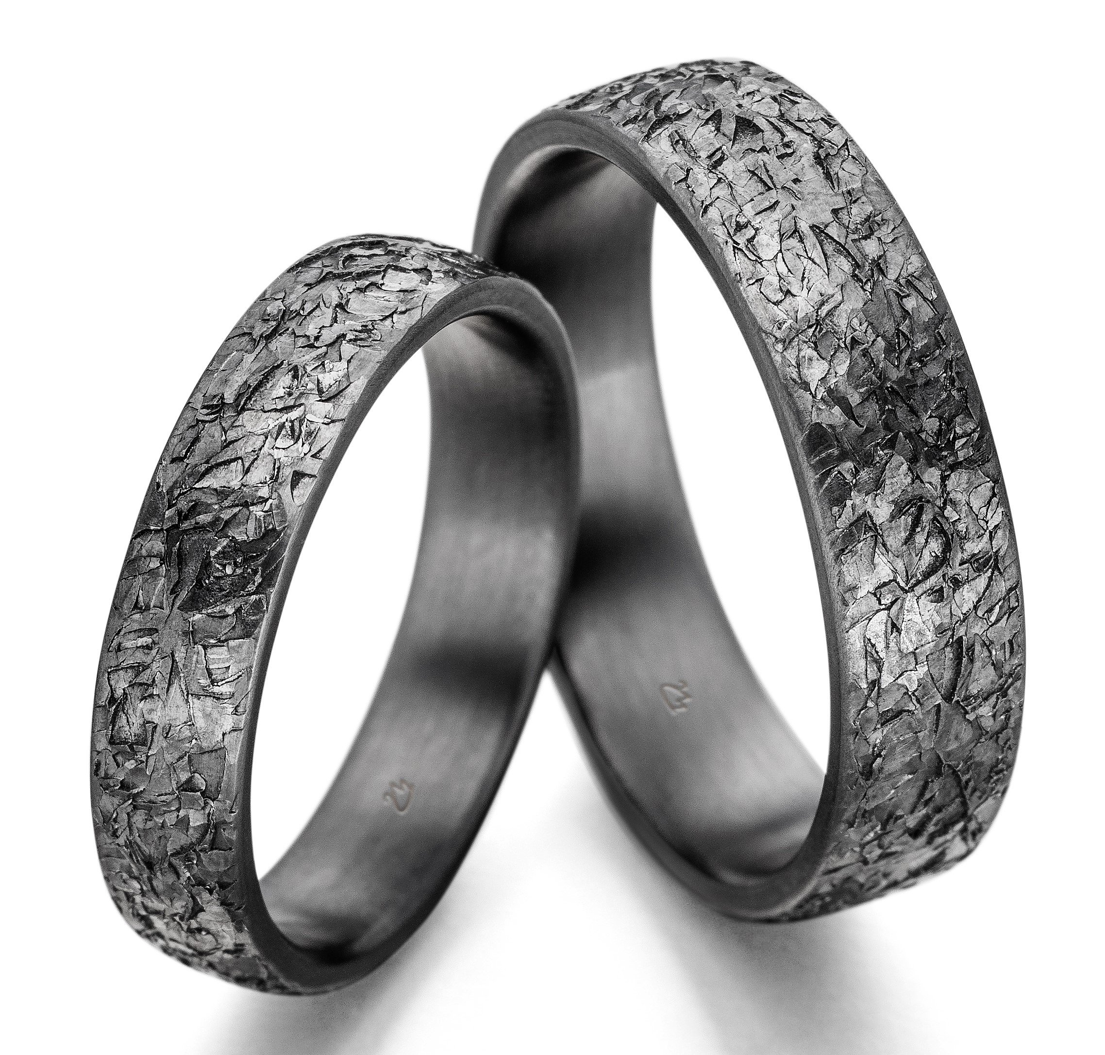 Eheringe/Trauringe Relief Black